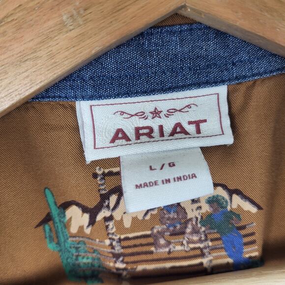 ARIAT Cowgirl Sleeveless Button Up Collared Western Top | Large - Picture 8 of 12